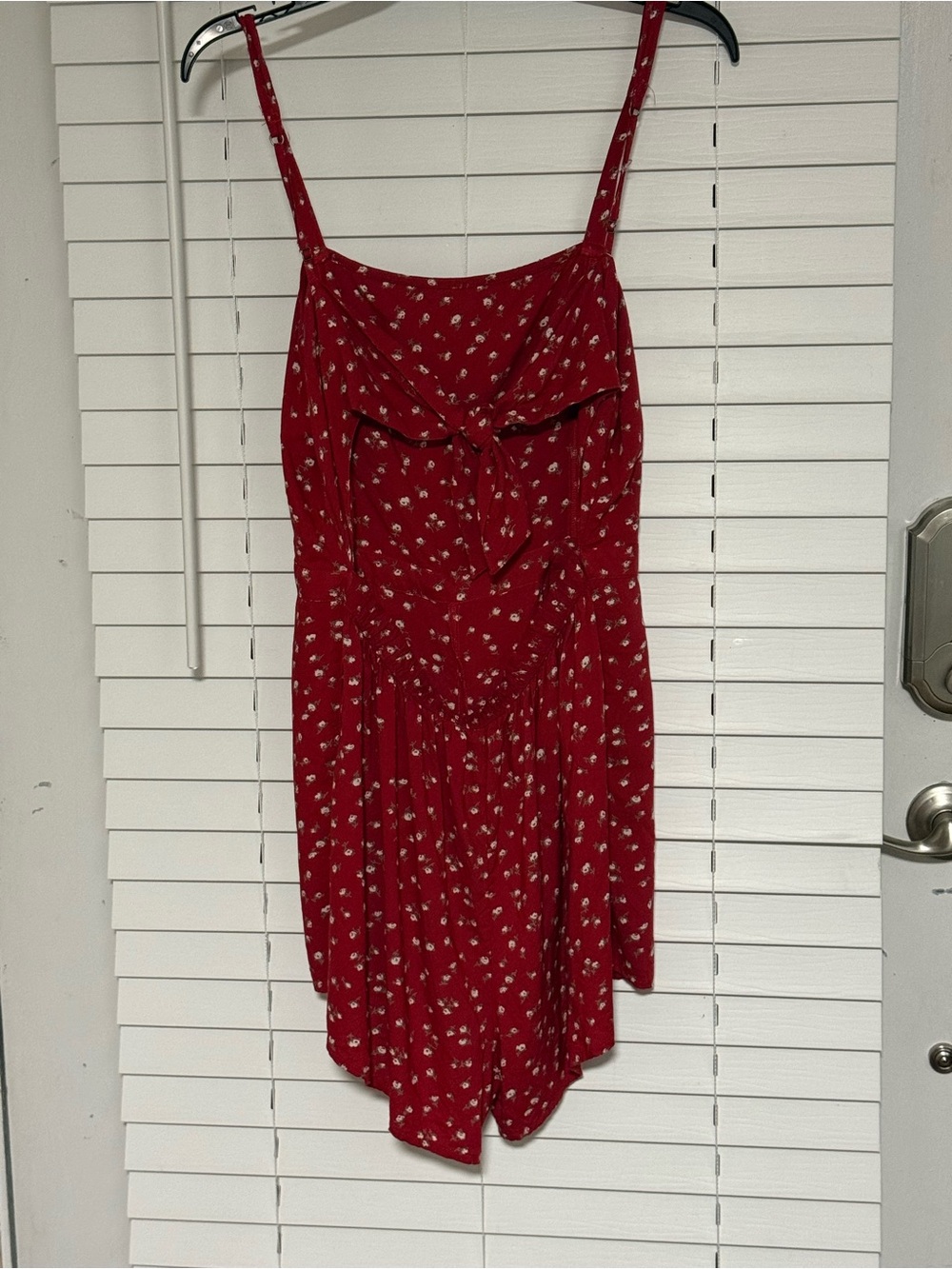 Hollister Red Floral Spaghetti Strap Dress - Picture 2 of 3